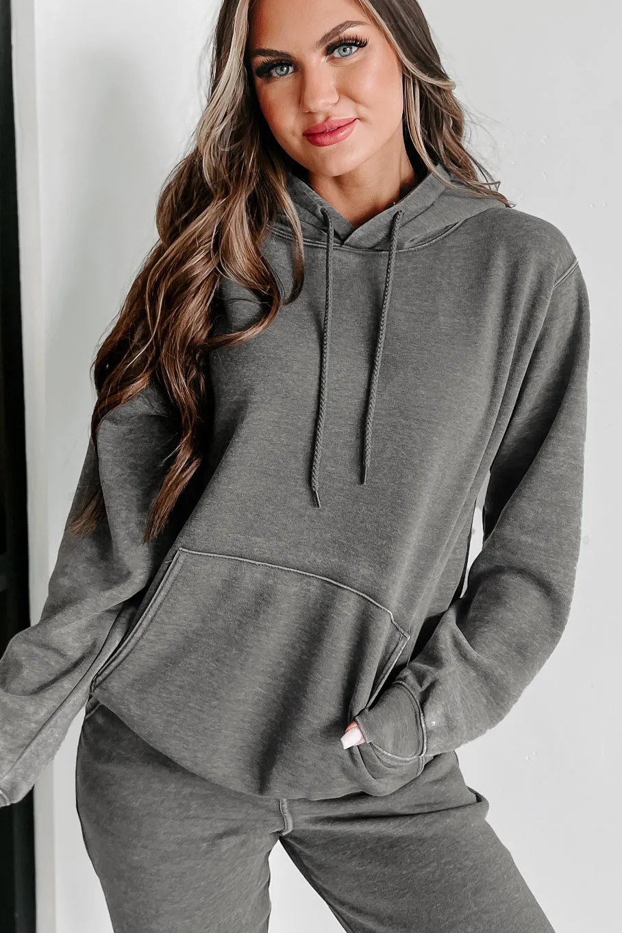 Hard Act To Follow Fleece Hoodie & Jogger Set (Heather Grey)