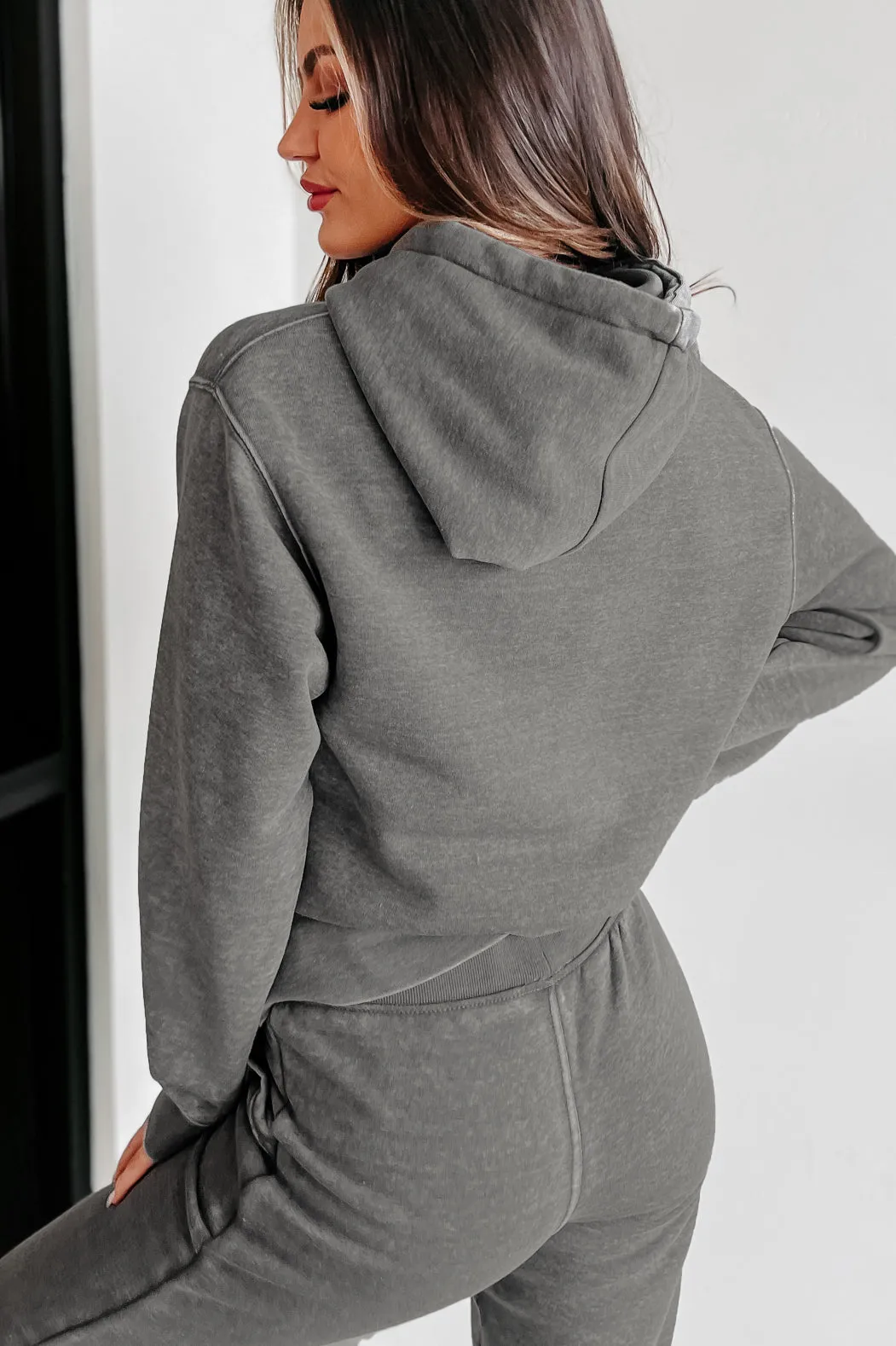 Hard Act To Follow Fleece Hoodie & Jogger Set (Heather Grey)