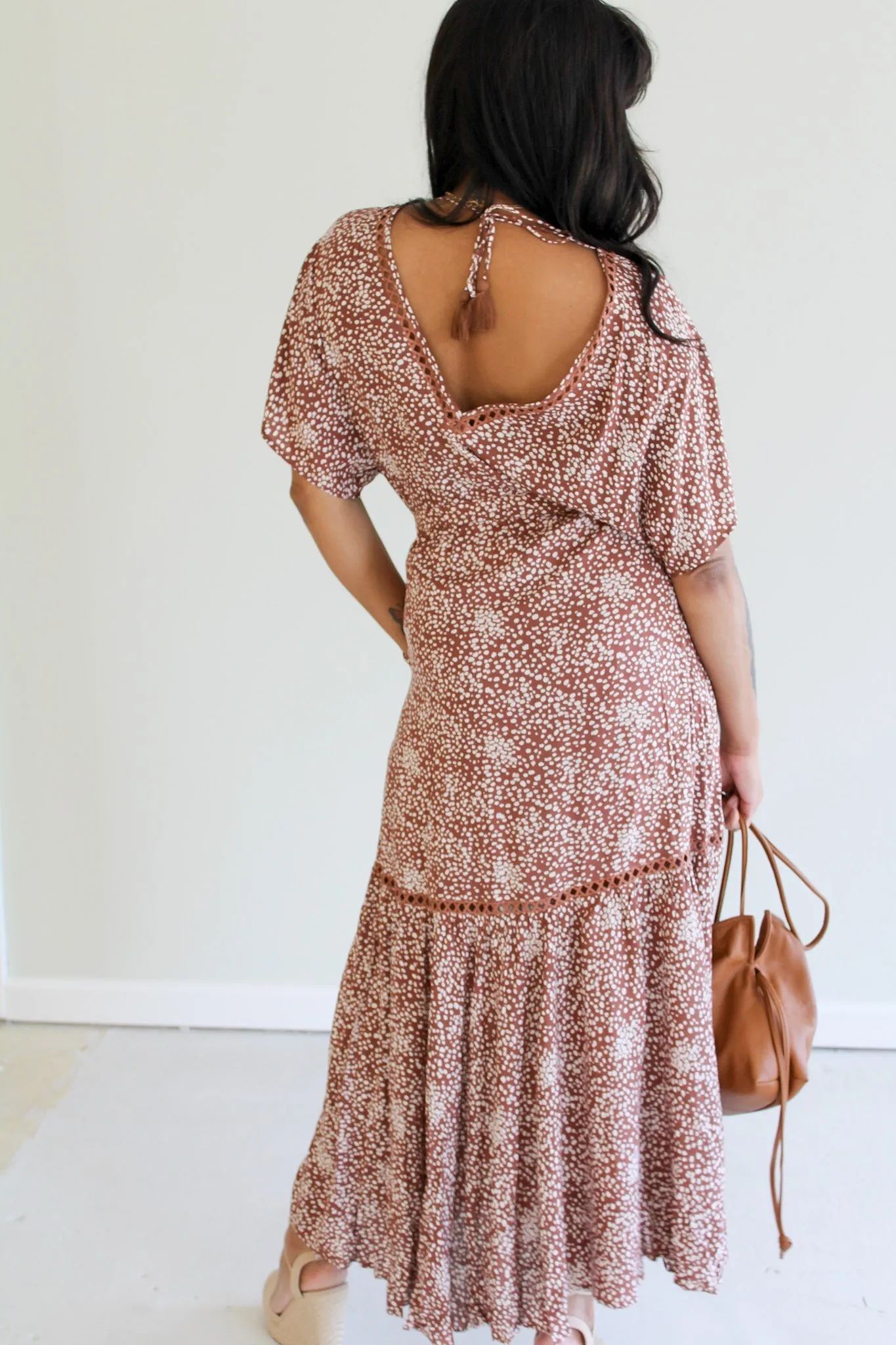 Heather Frill Bohemian maxi dress