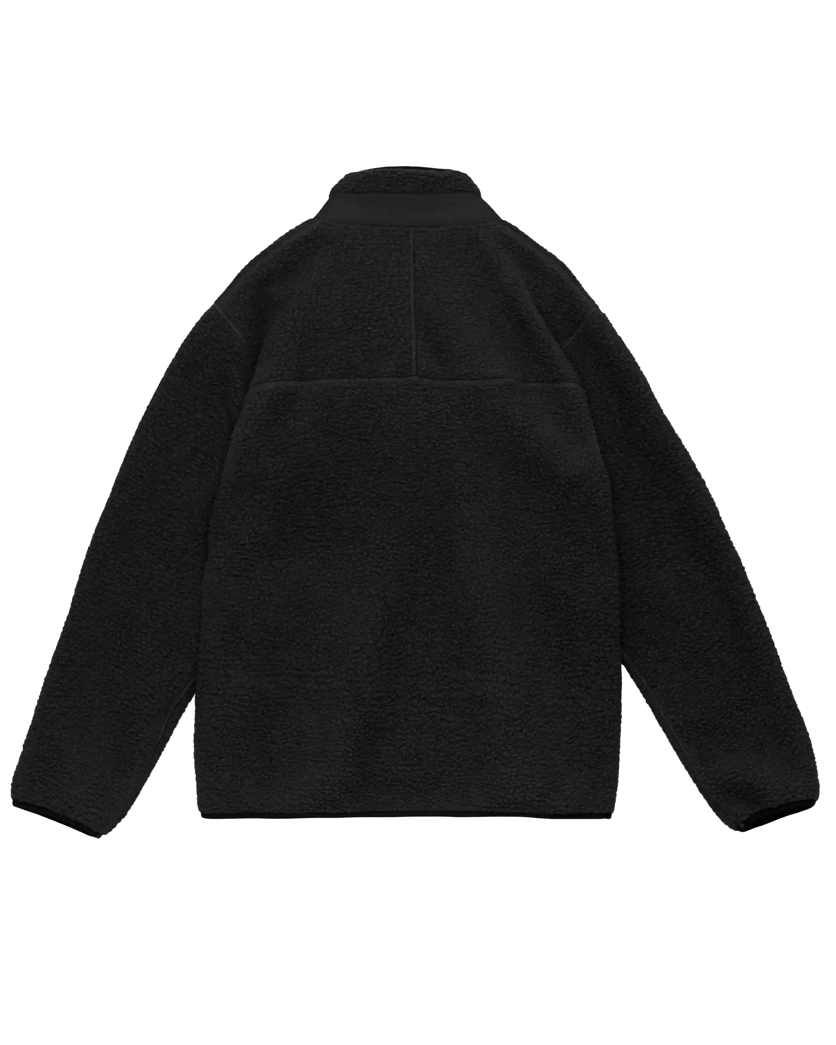 High Pile Utility Fleece Jacket in Black