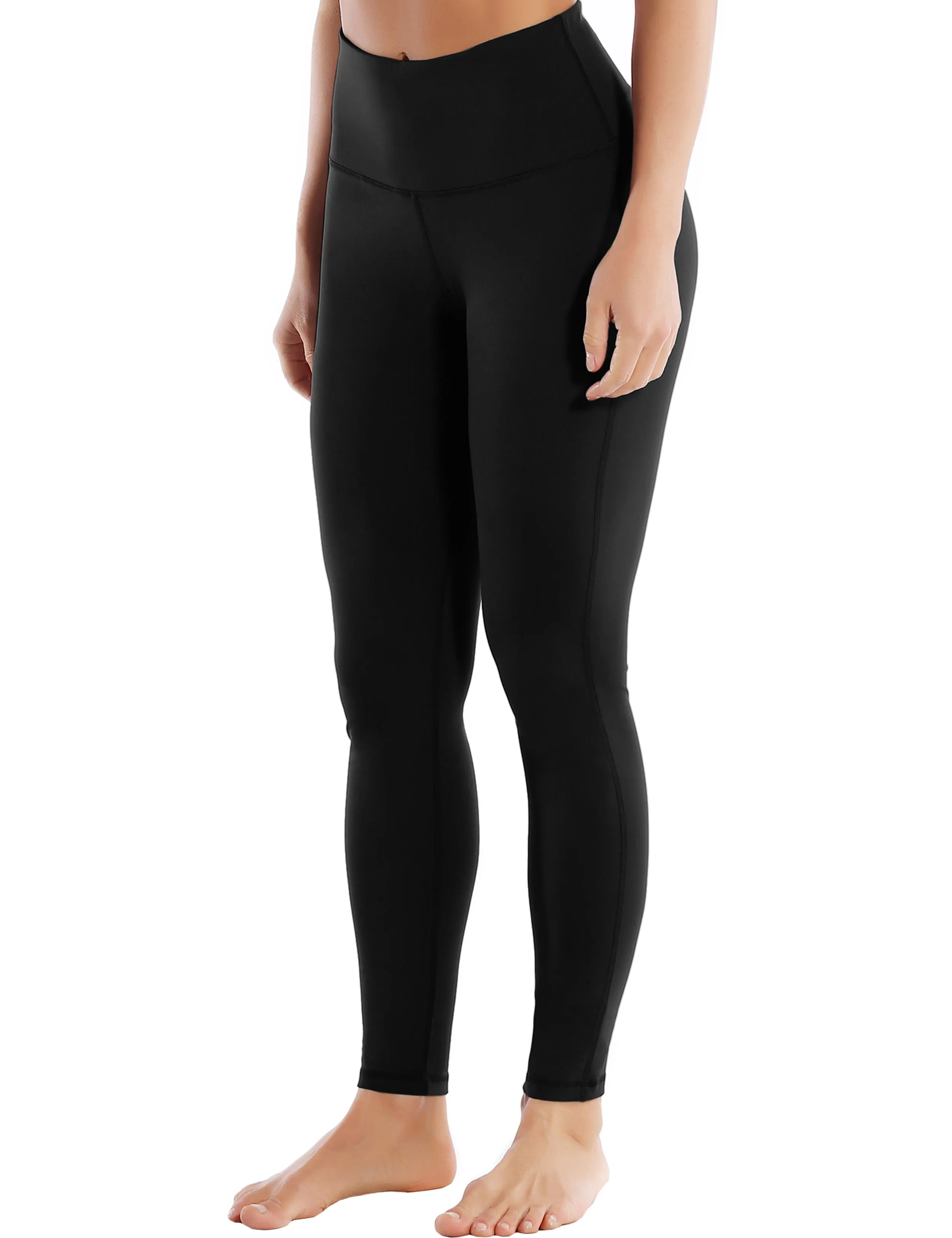 High Waist Side Line Golf Pants black_Golf