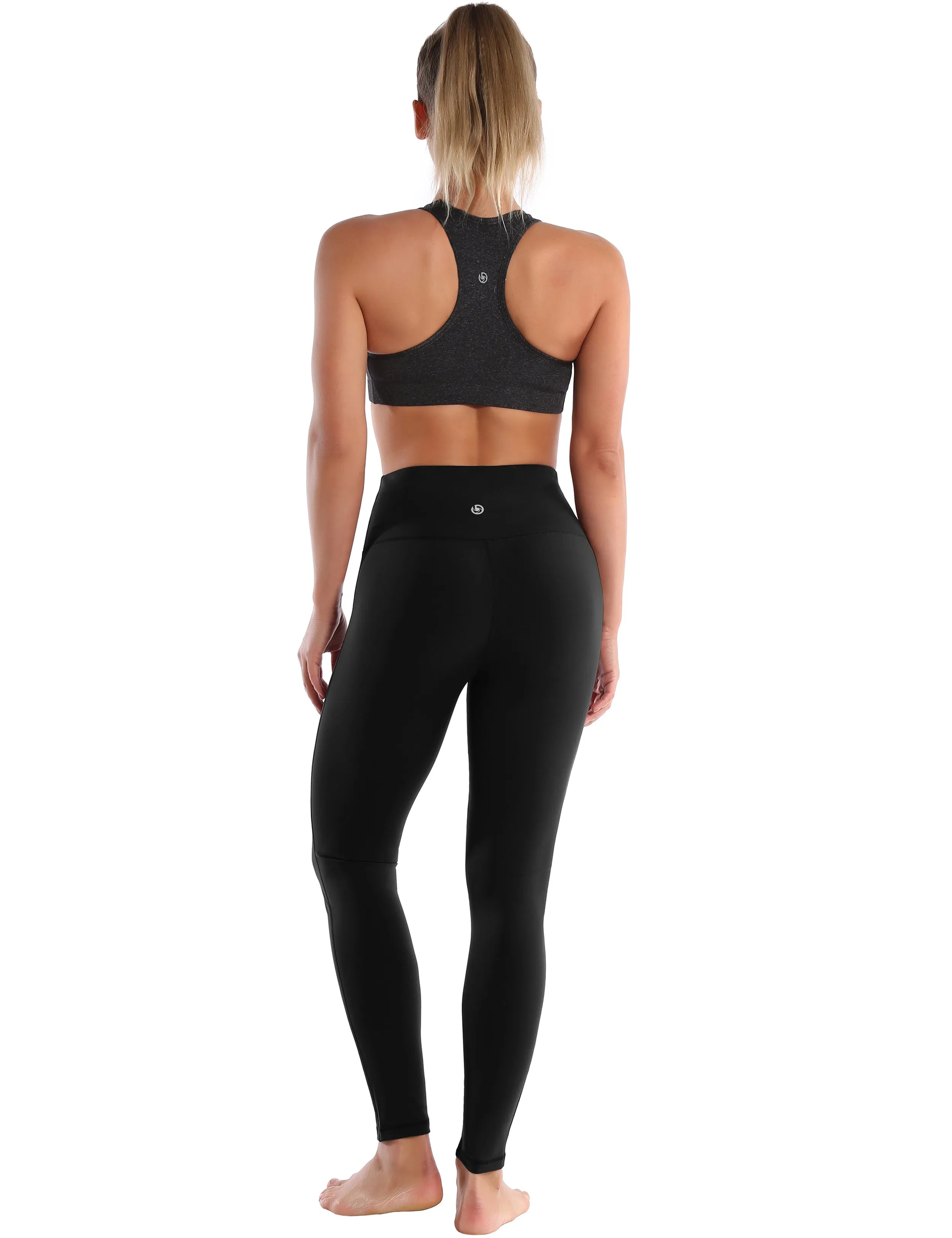 High Waist Side Line Golf Pants black_Golf