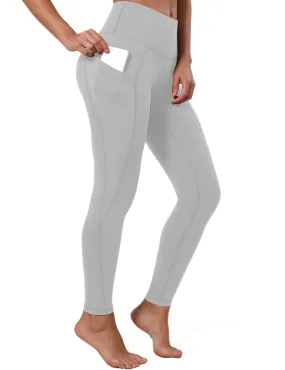 High Waist Side Pockets Golf Pants lightgray_Golf