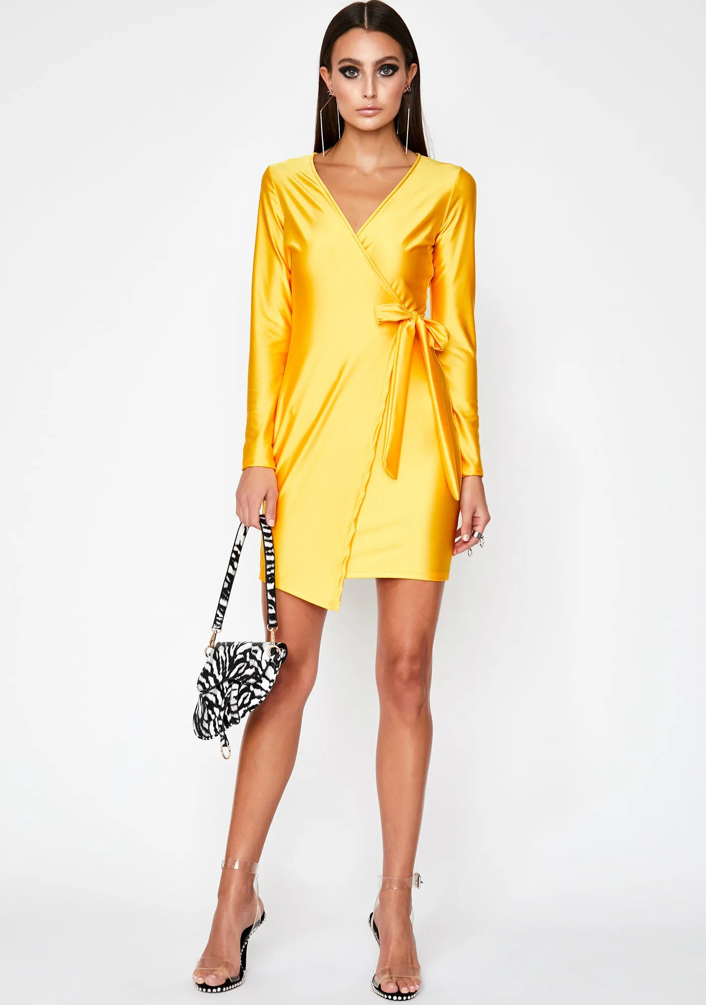 Honey Dinner Date Wrap Dress