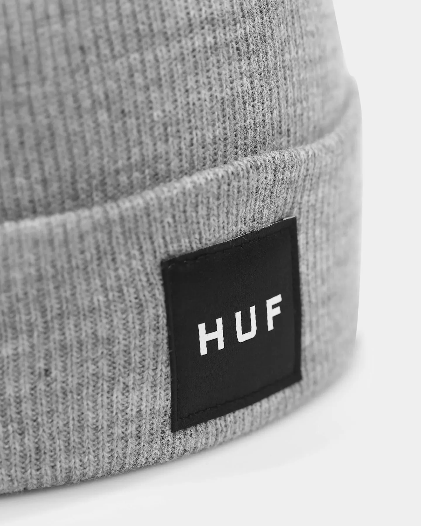 Huf Box Logo Beanie Grey Heather