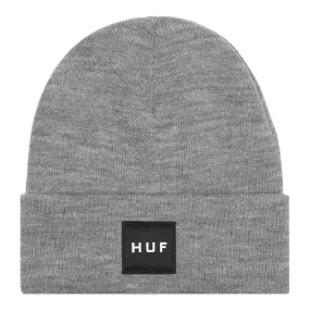 Huf Essentials Box Logo Beanie Heather Grey