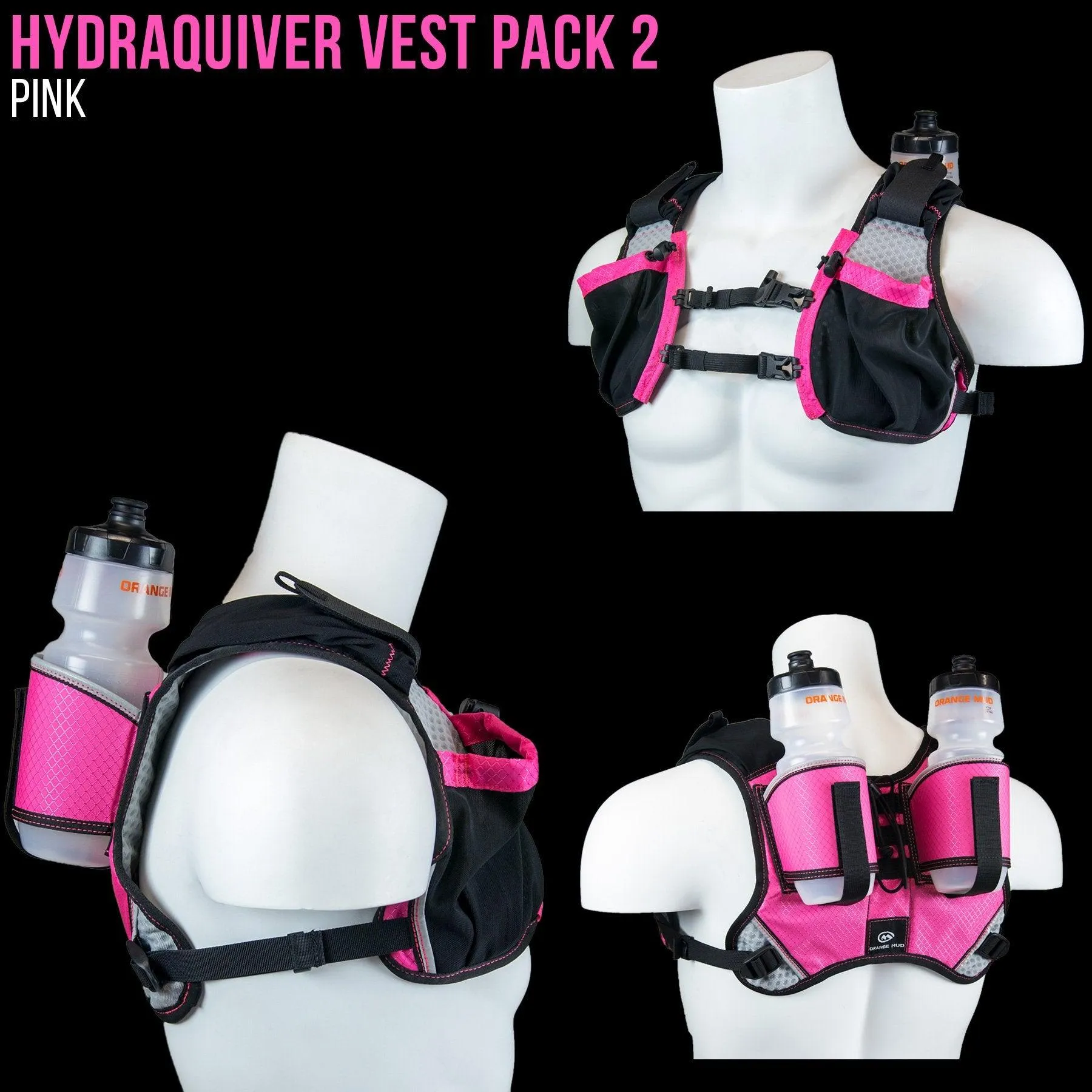 HydraQuiver Vest Pack 2 - 2.0: Ideal for marathon, Ironman, and ultrarunning.