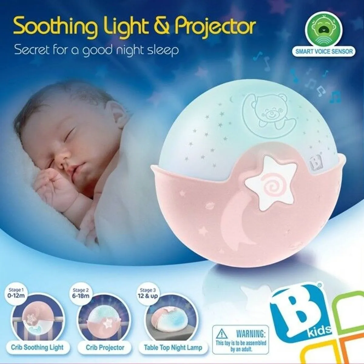 Infantino Soothing Light and Projector Pink