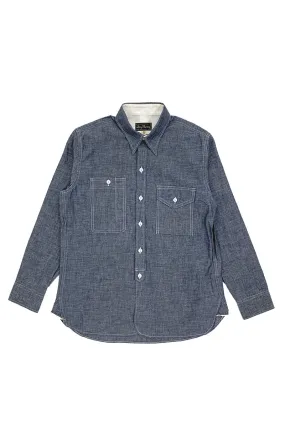 Irregular Pocket Chambray Work Shirt