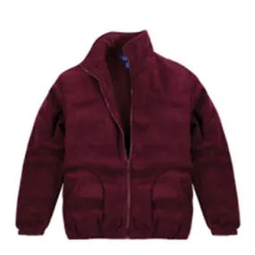 Jacket, Burgundy Polar Fleece Adult