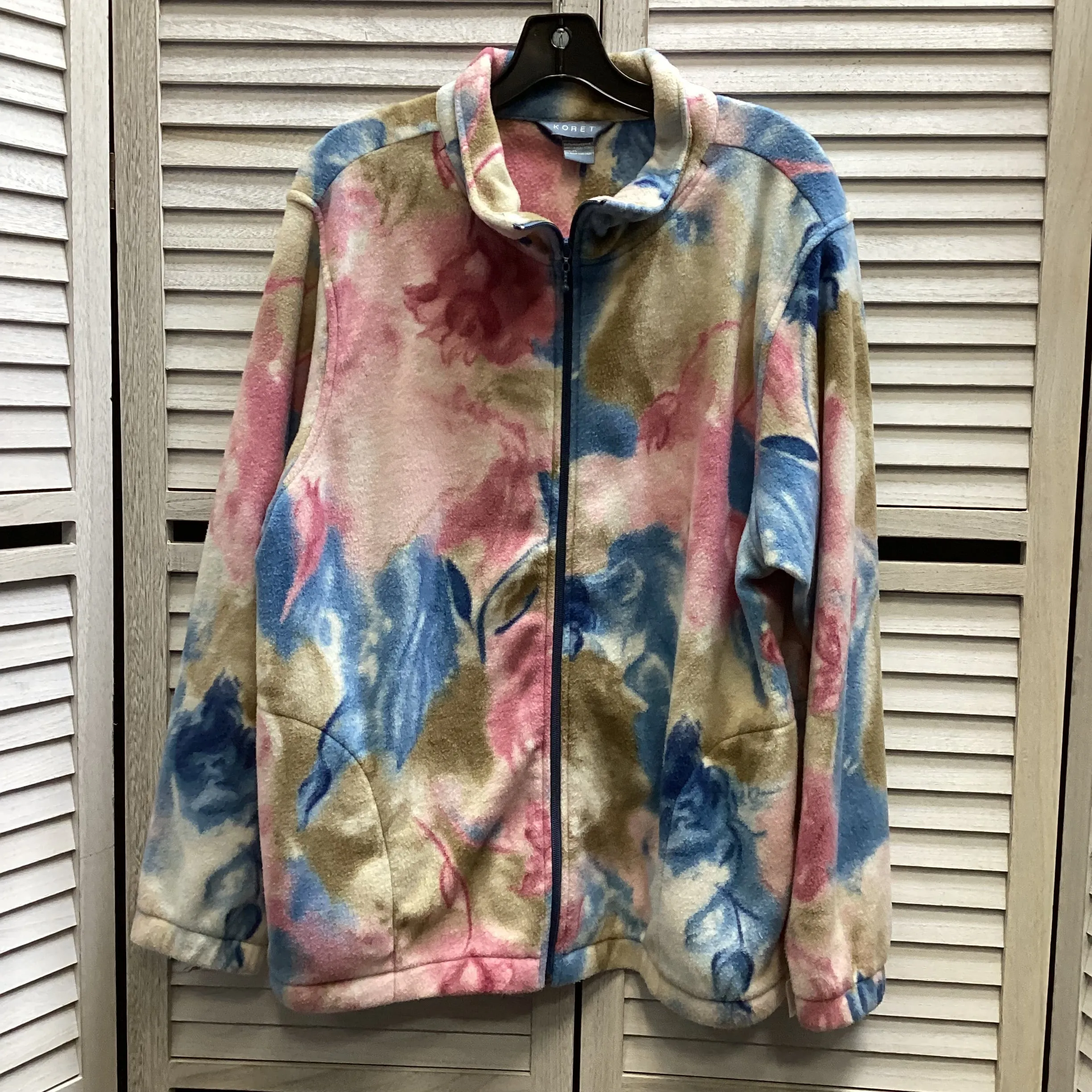 Jacket Fleece By Koret In Multi-colored, Size: Xl