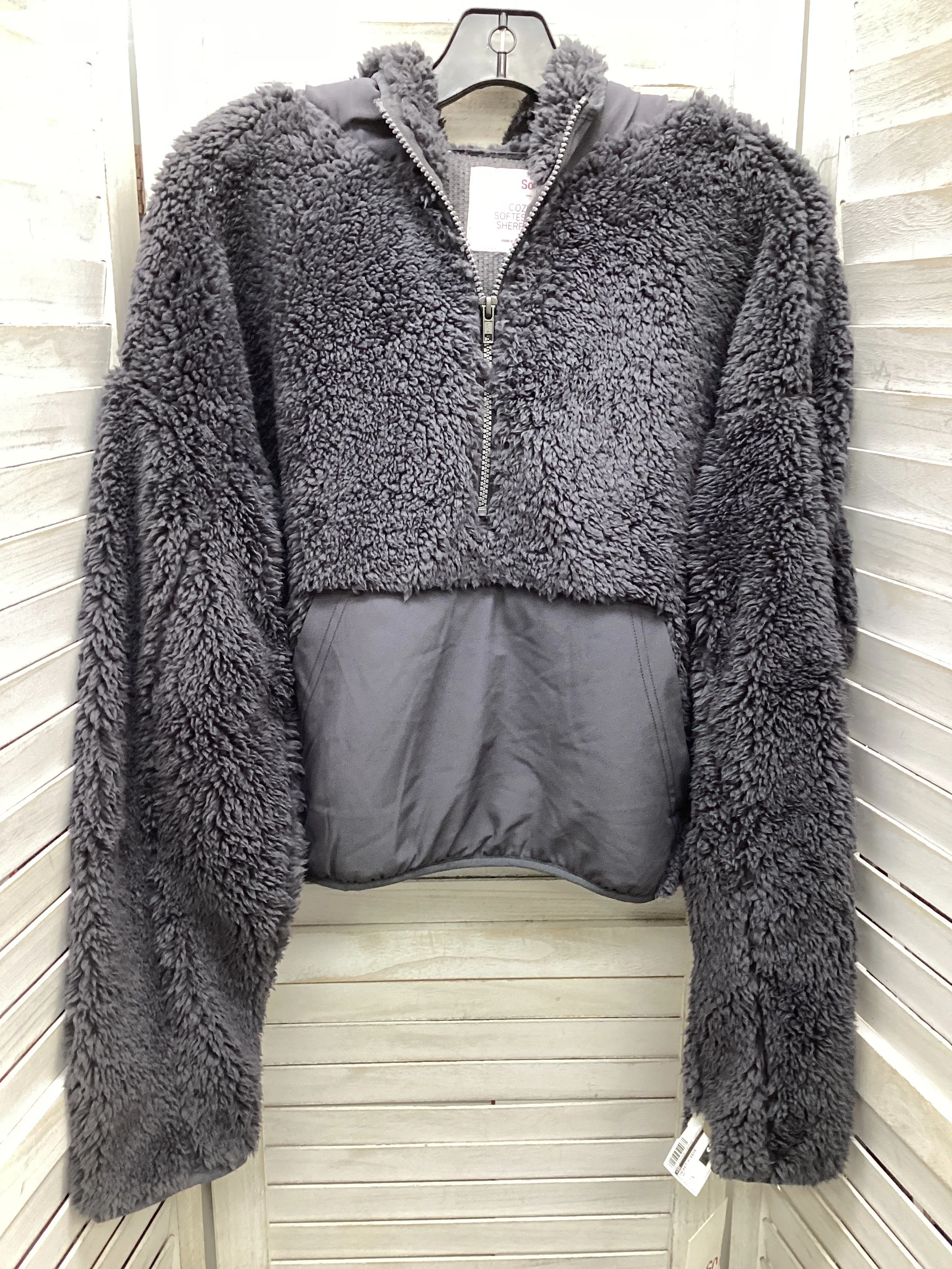 Jacket Fleece By So In Grey, Size: L