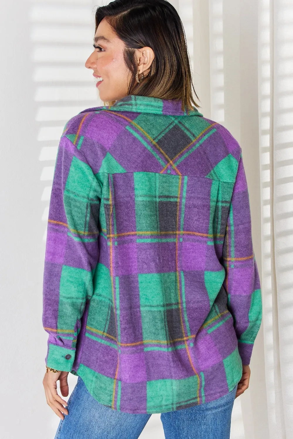 Jacquard Plaid Shacket