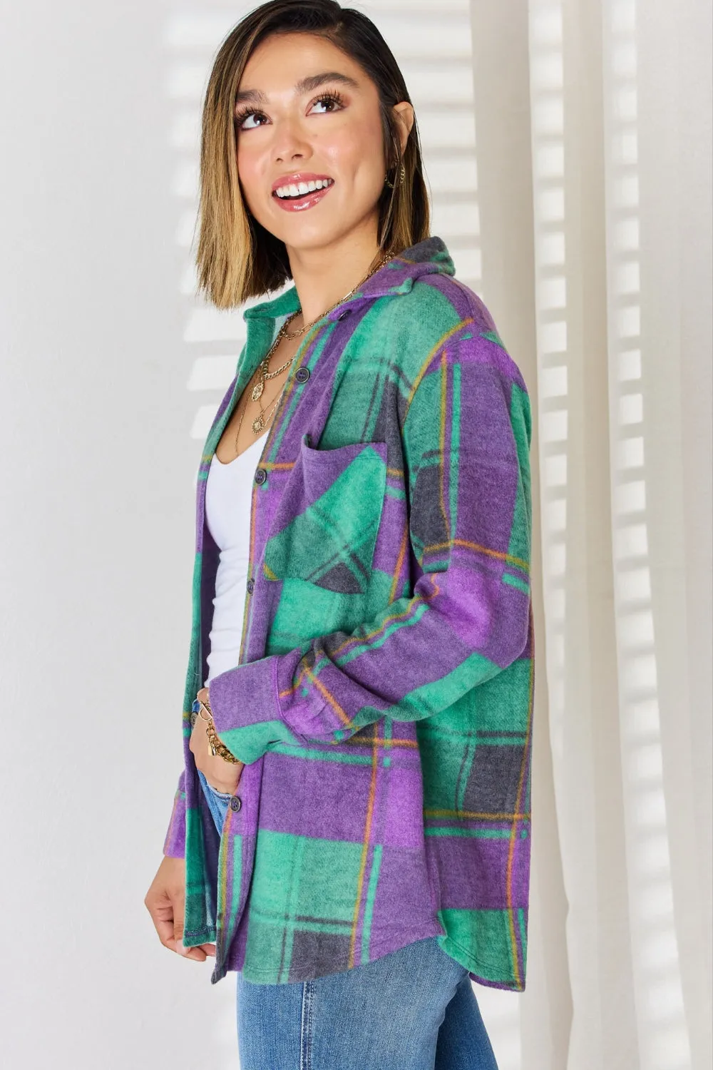 Jacquard Plaid Shacket