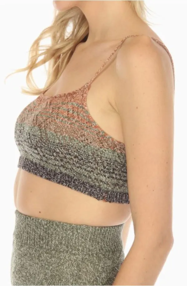 Jr Top - Gradient Knit Tank Top - Forest