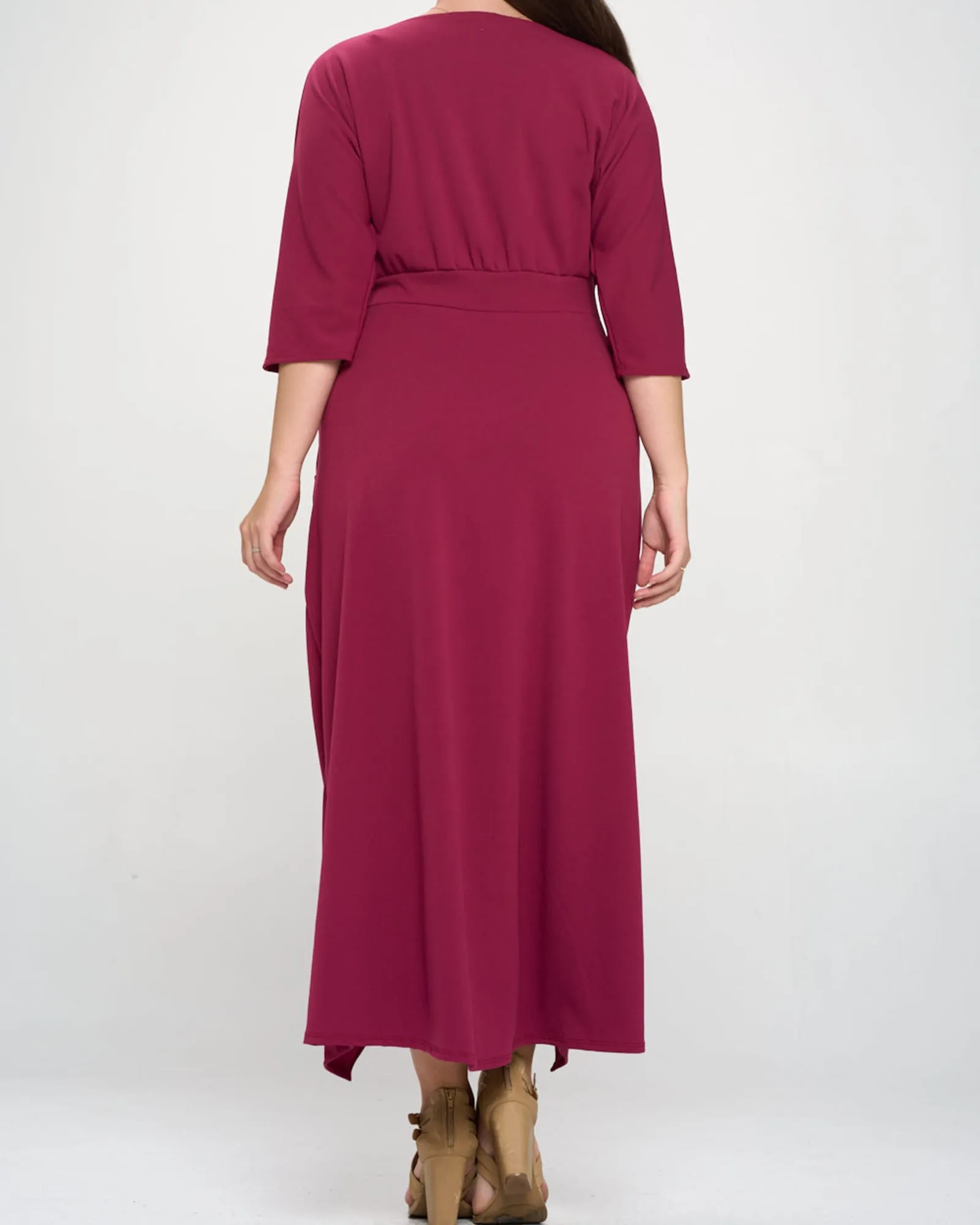 Juliette Wrap Maxi Dress | Magenta