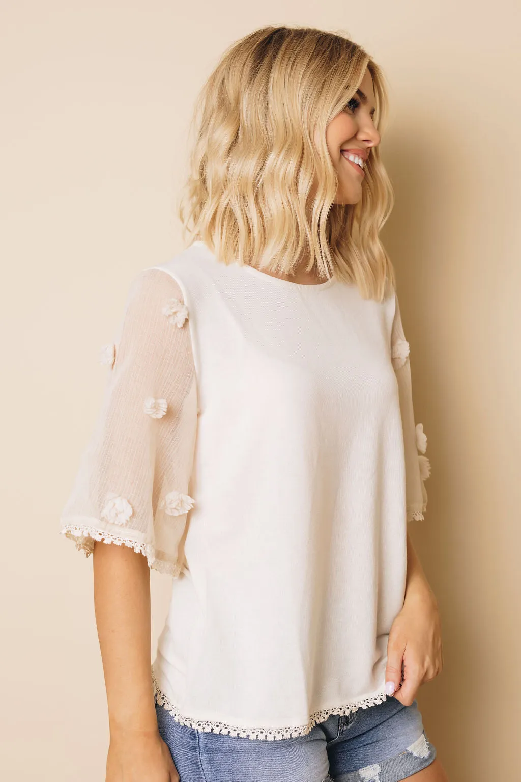 Kimono Sleeve Knit Top