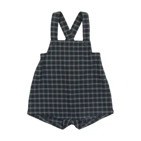 Kin   Kin Navy Plaid Plaid Overall (K115)