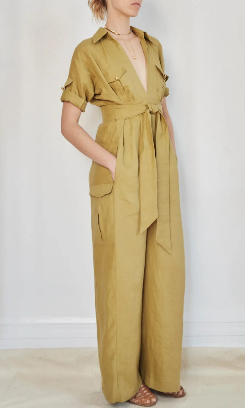 KITX Safari Jumpsuit - Willow Mustard