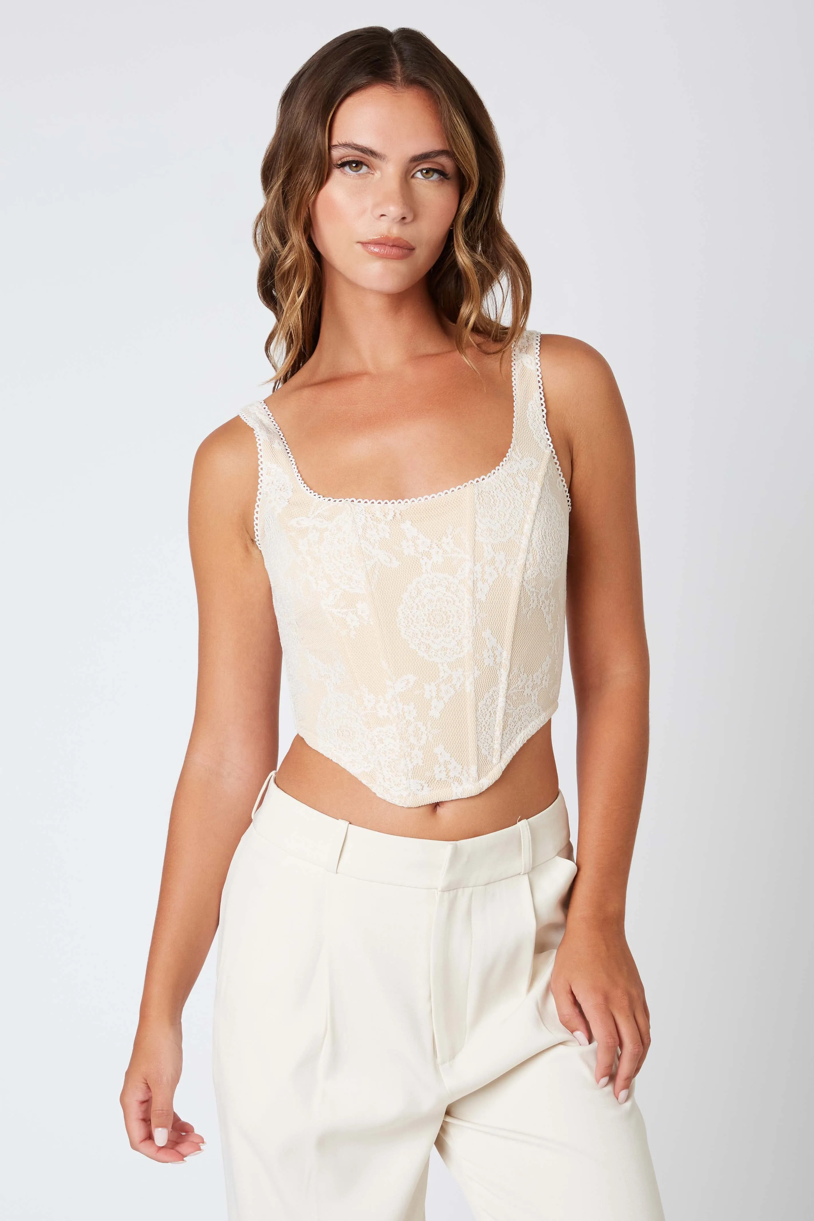 Knit Lace Corset Top