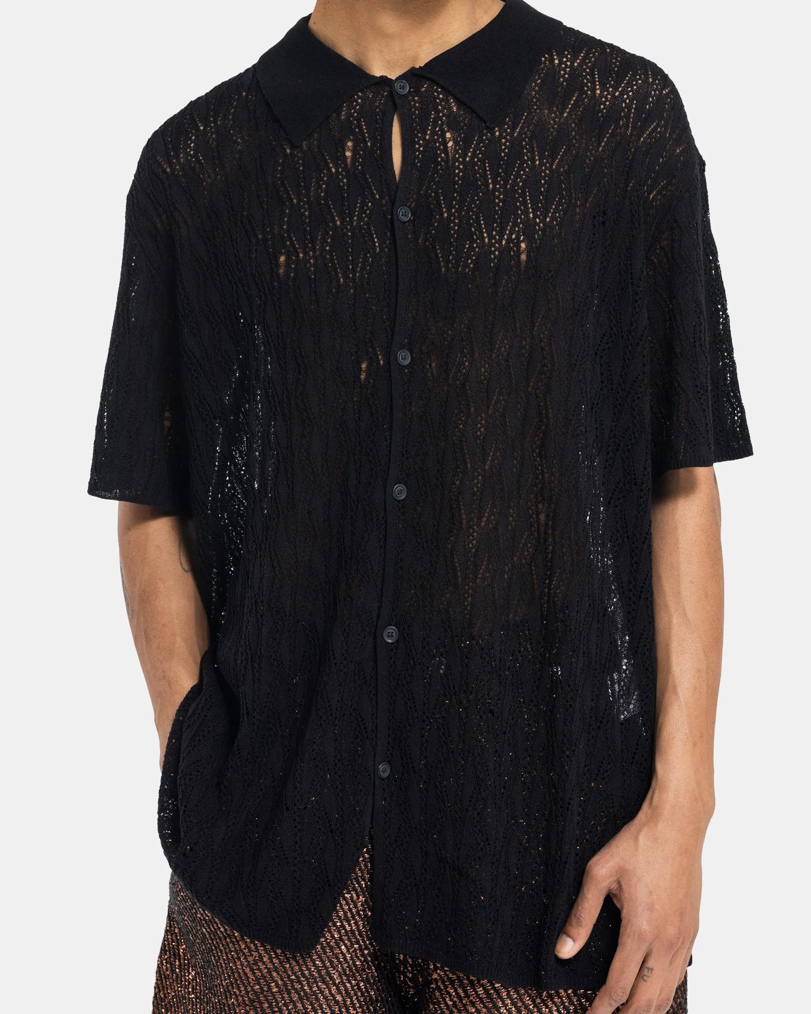 Knit Shirt in Black