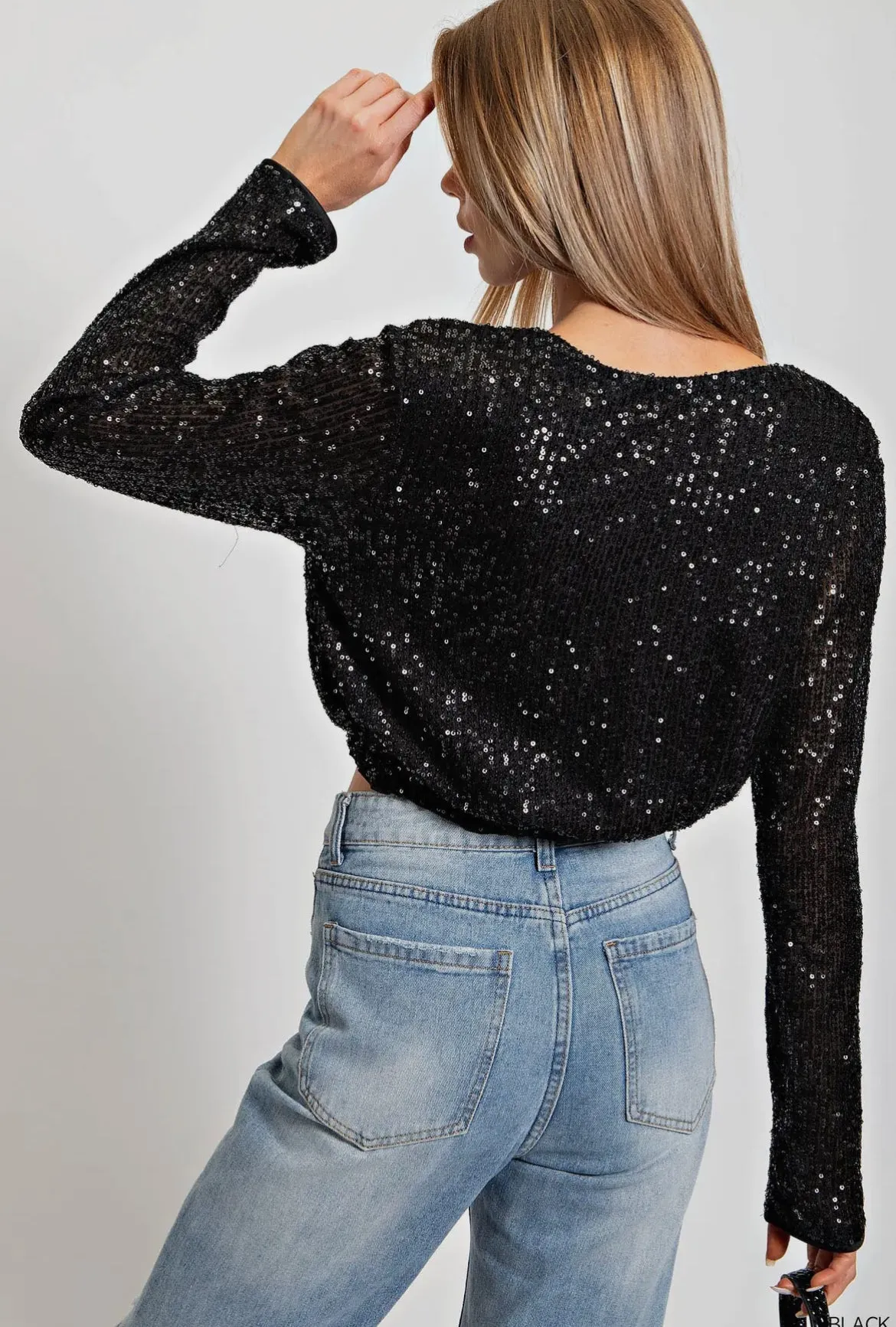 Kori Lined Sequins Top