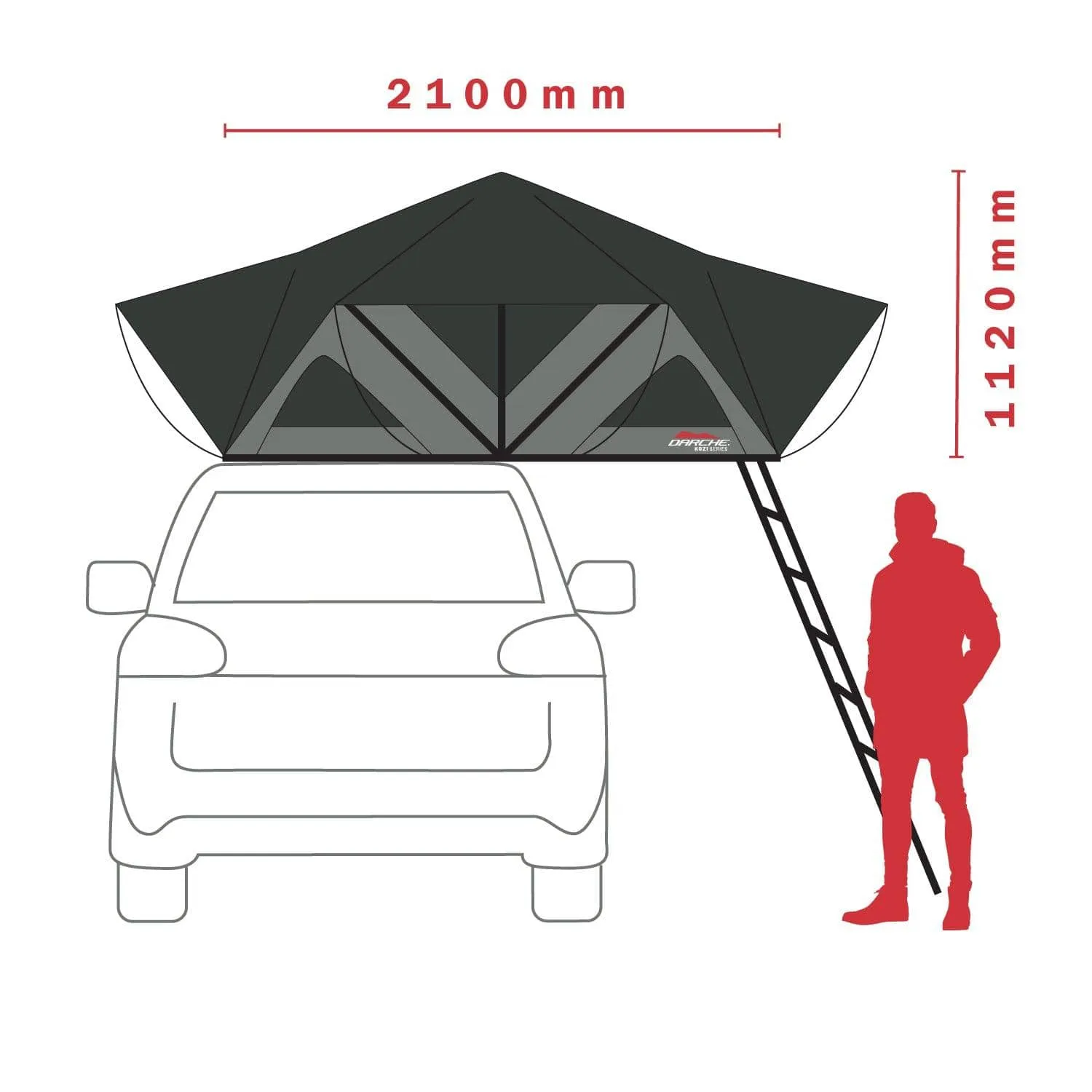 KOZI 1300 ROOF TOP TENT