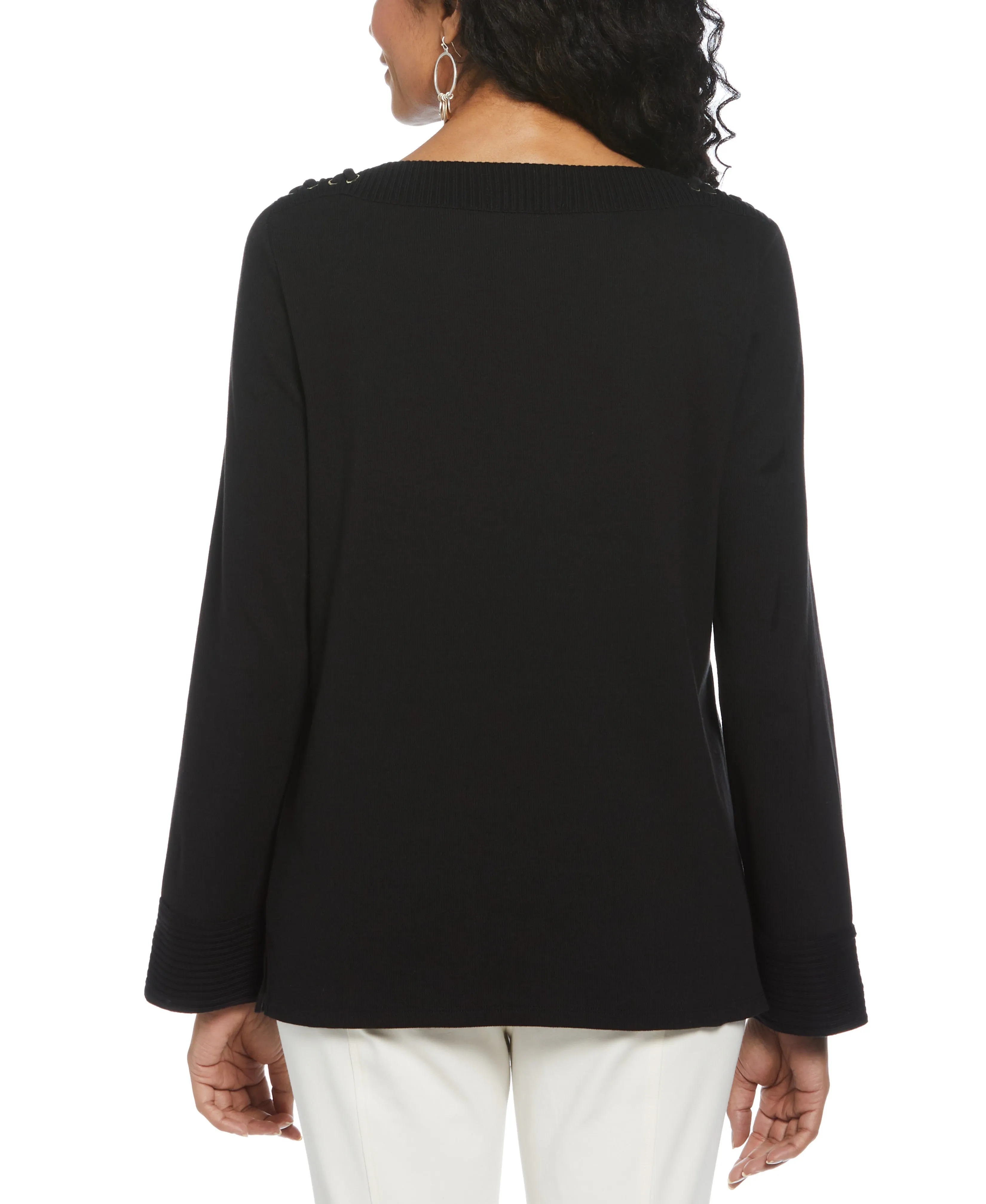 Laced Boatneck Top