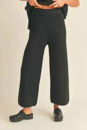 LANA SWEATER PANTS-BLACK