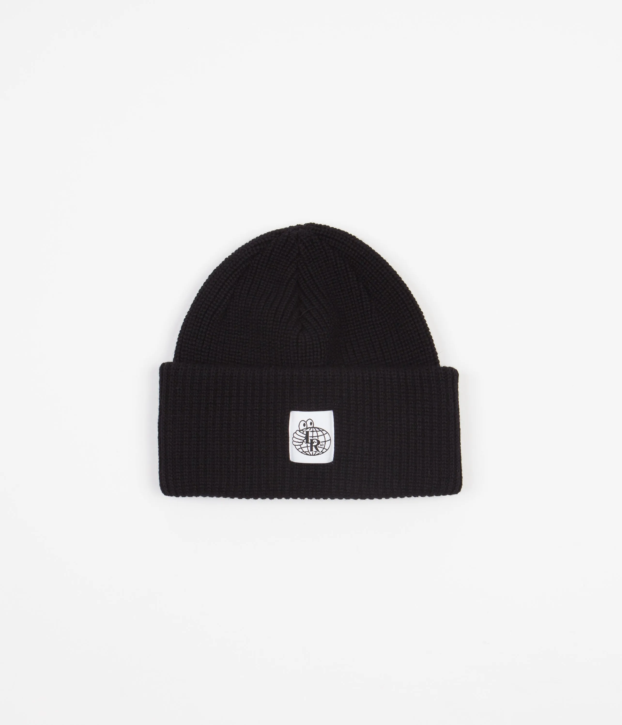 Last Resort AB Double Fold Merino Beanie - Black