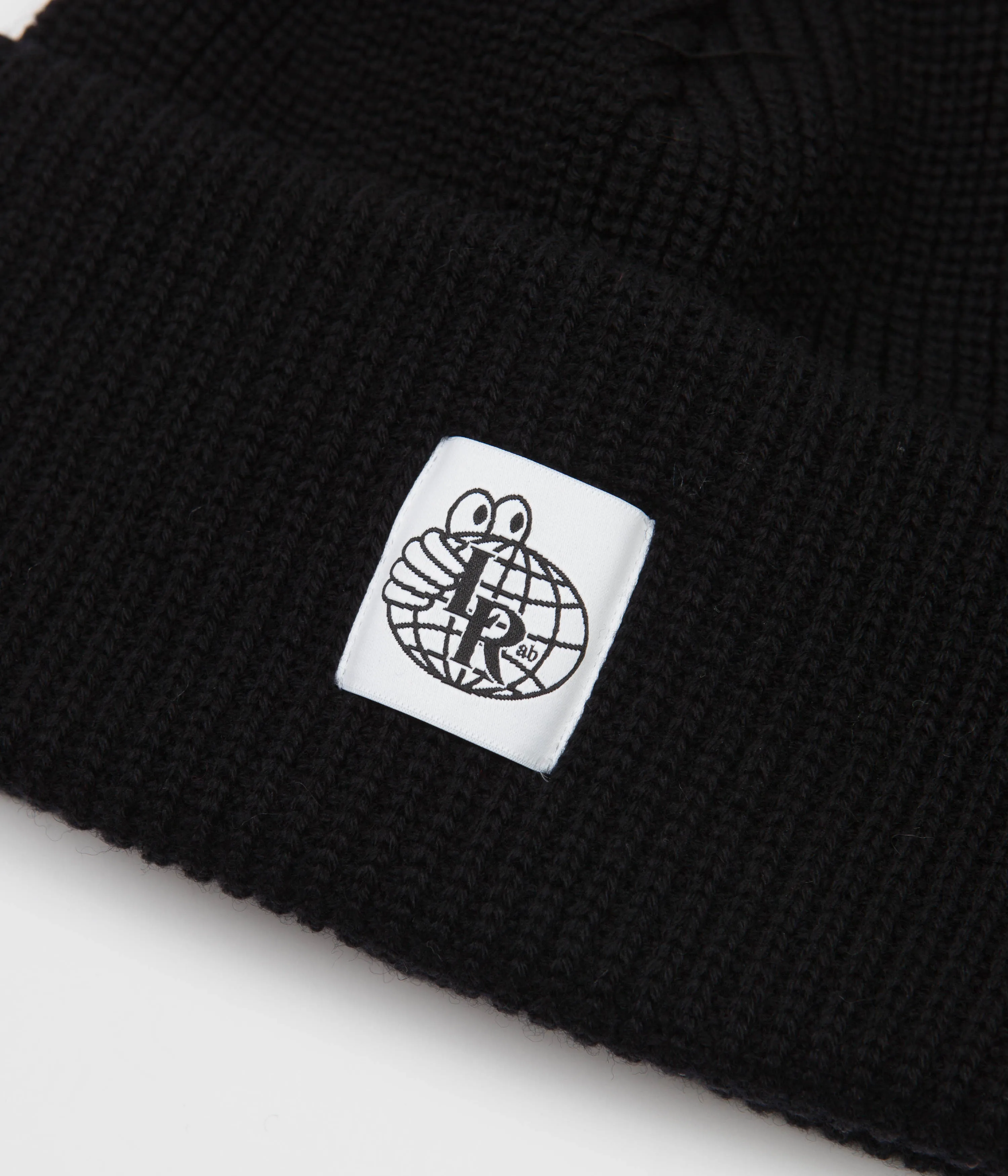 Last Resort AB Double Fold Merino Beanie - Black