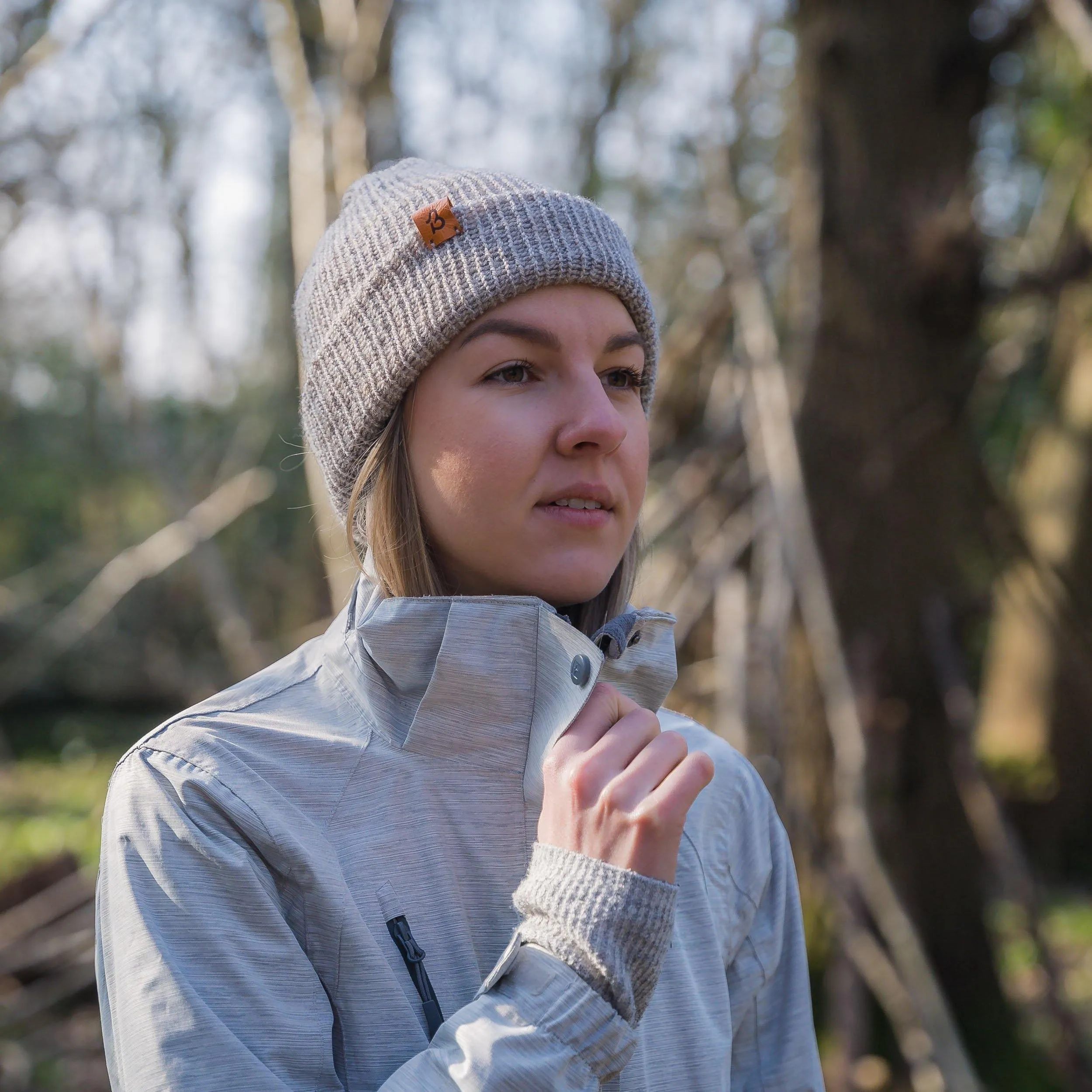 Lavander Pink Wooly Beanie Hat