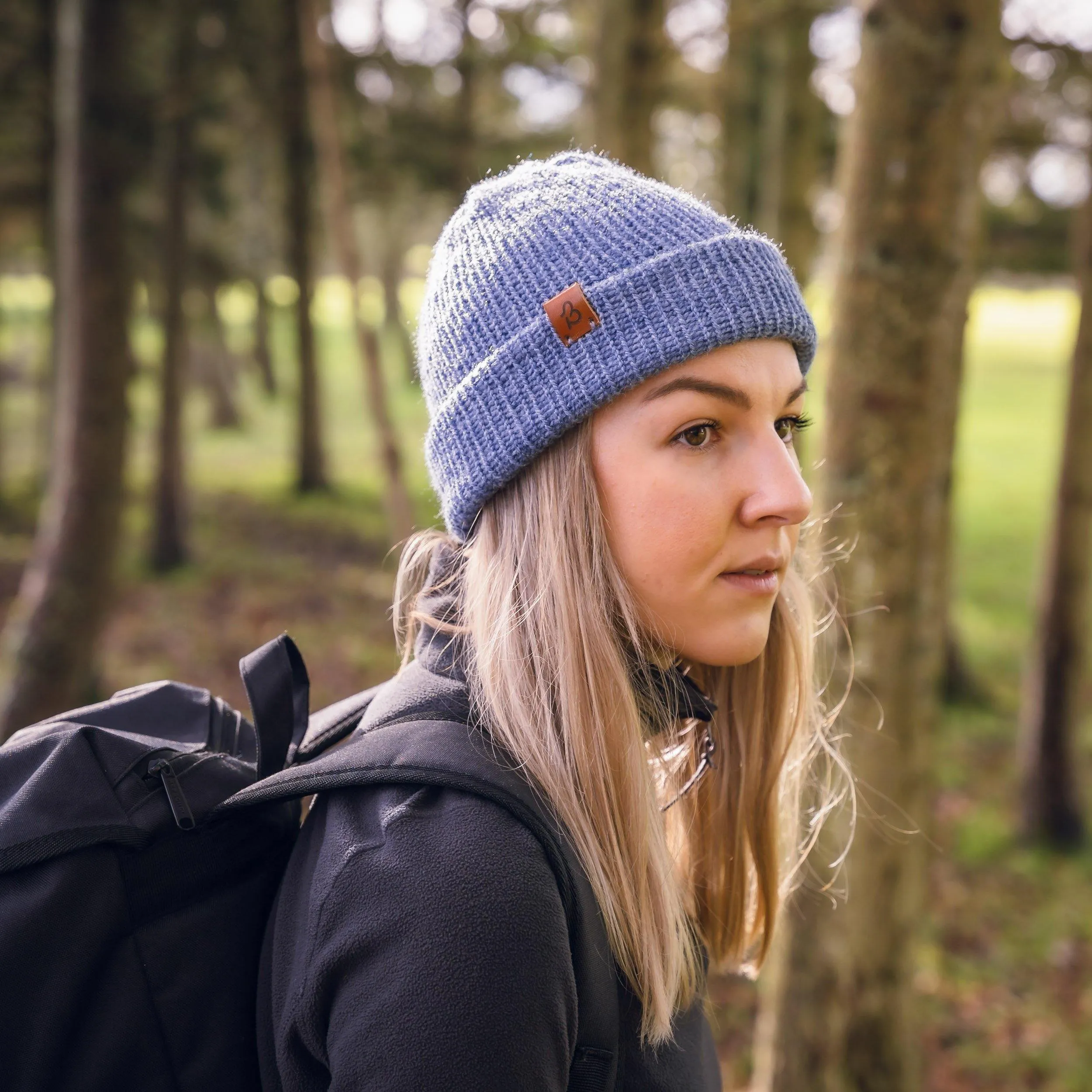 Lavander Pink Wooly Beanie Hat