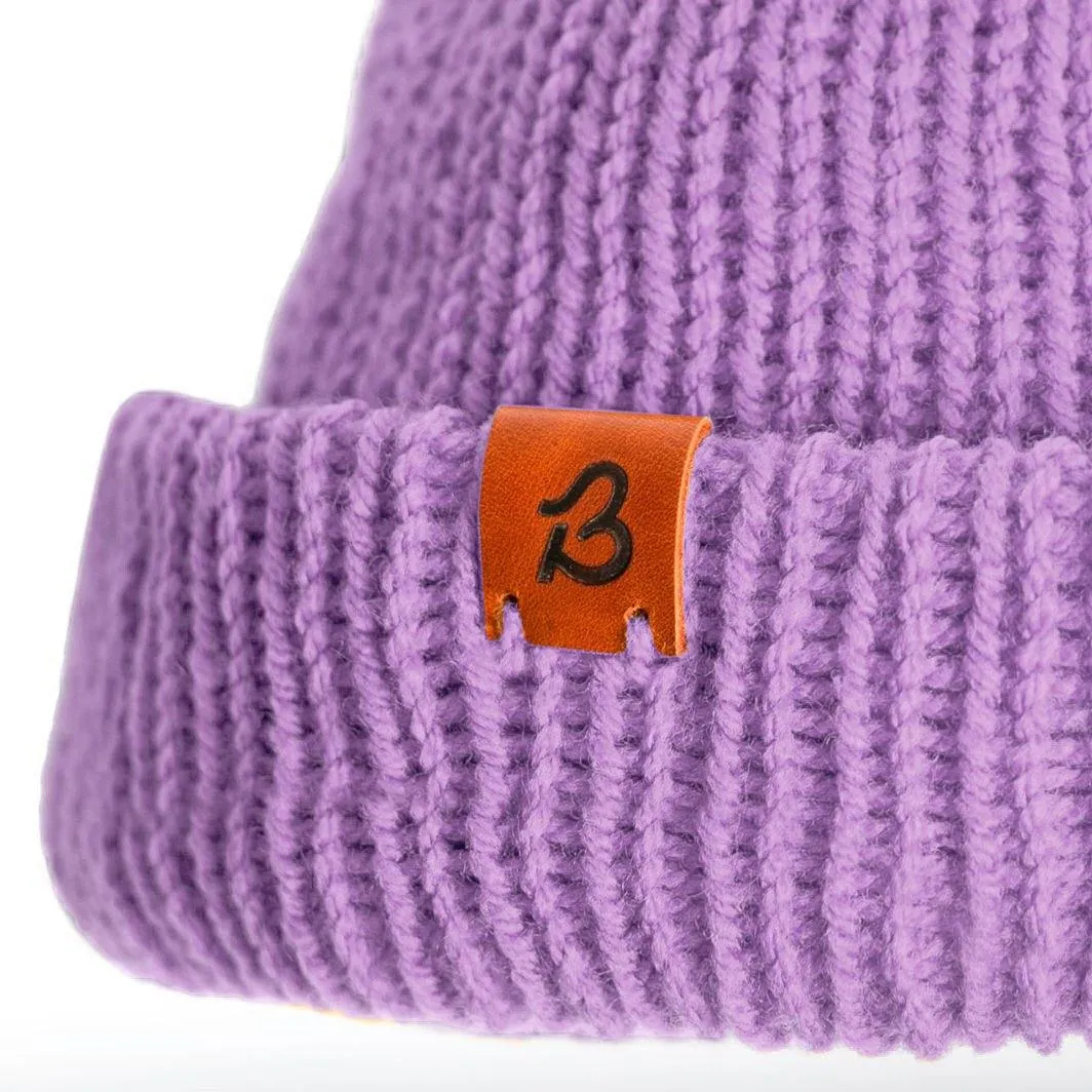 Lavander Pink Wooly Beanie Hat