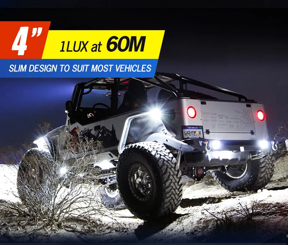 Lightfox 4inch Led Light Bar 1 Lux @ 60M IP68 4,980 Lumens