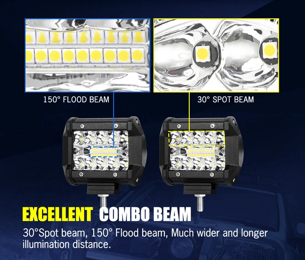 Lightfox 4inch Led Light Bar 1 Lux @ 60M IP68 4,980 Lumens