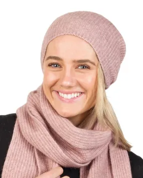 Lily Slouch Beanie Hat in Possum Merino Wool - NX677