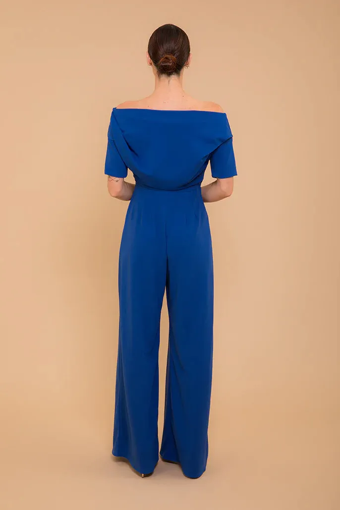 LIMA CREPE JUMPSUIT (COBALT)