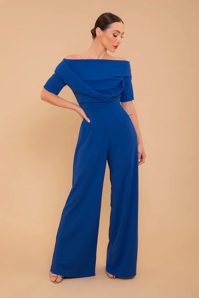 LIMA CREPE JUMPSUIT (COBALT)