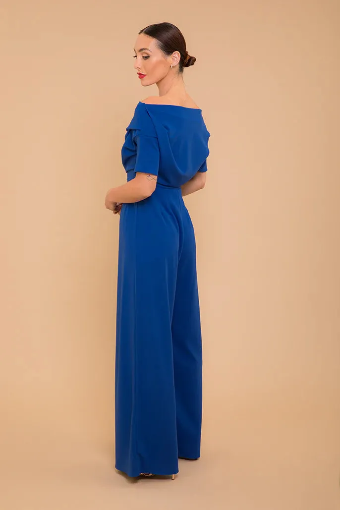 LIMA CREPE JUMPSUIT (COBALT)