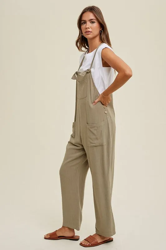 Linen Overall w/Pockets