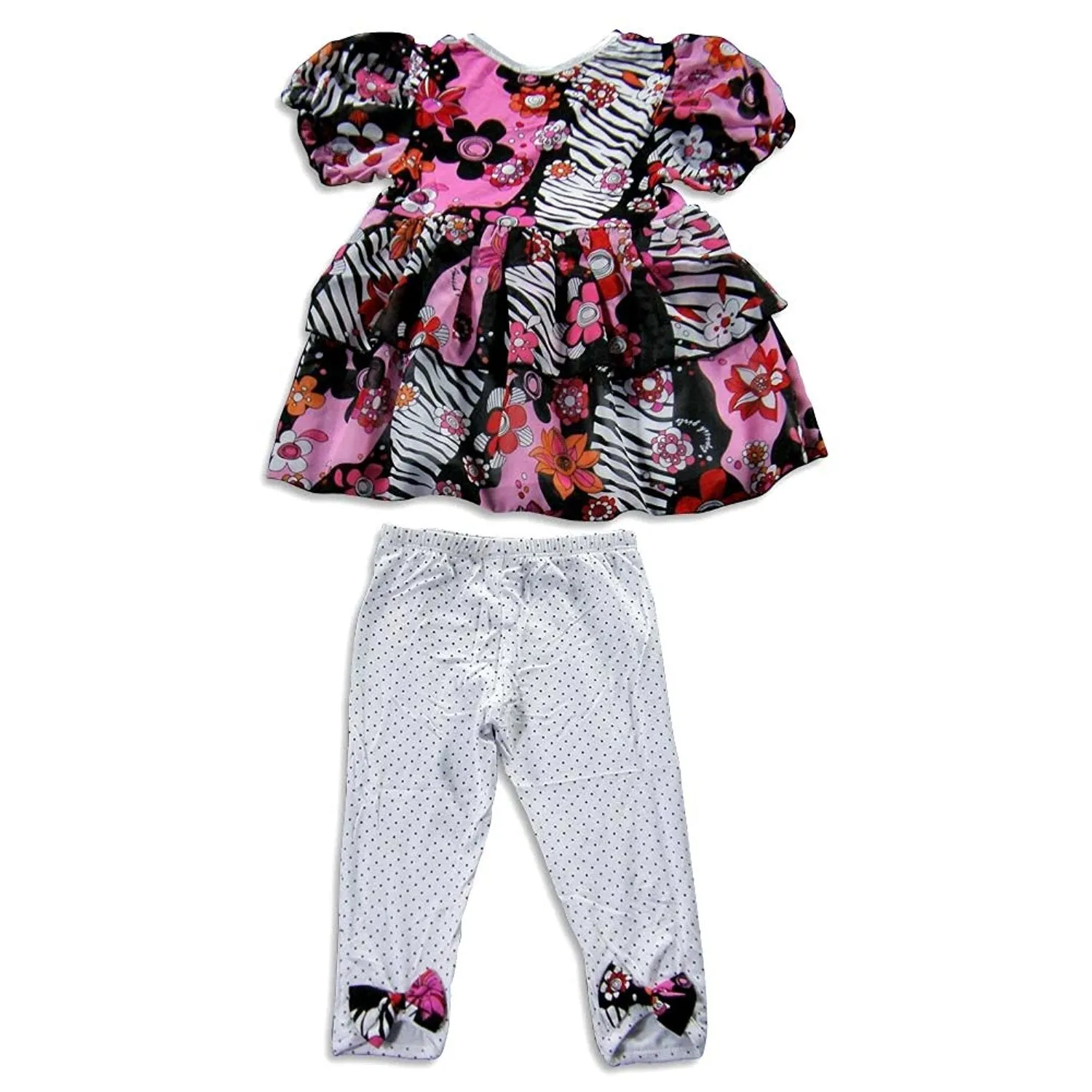 Lipstik - Little Girls Short Sleeve Pant Set