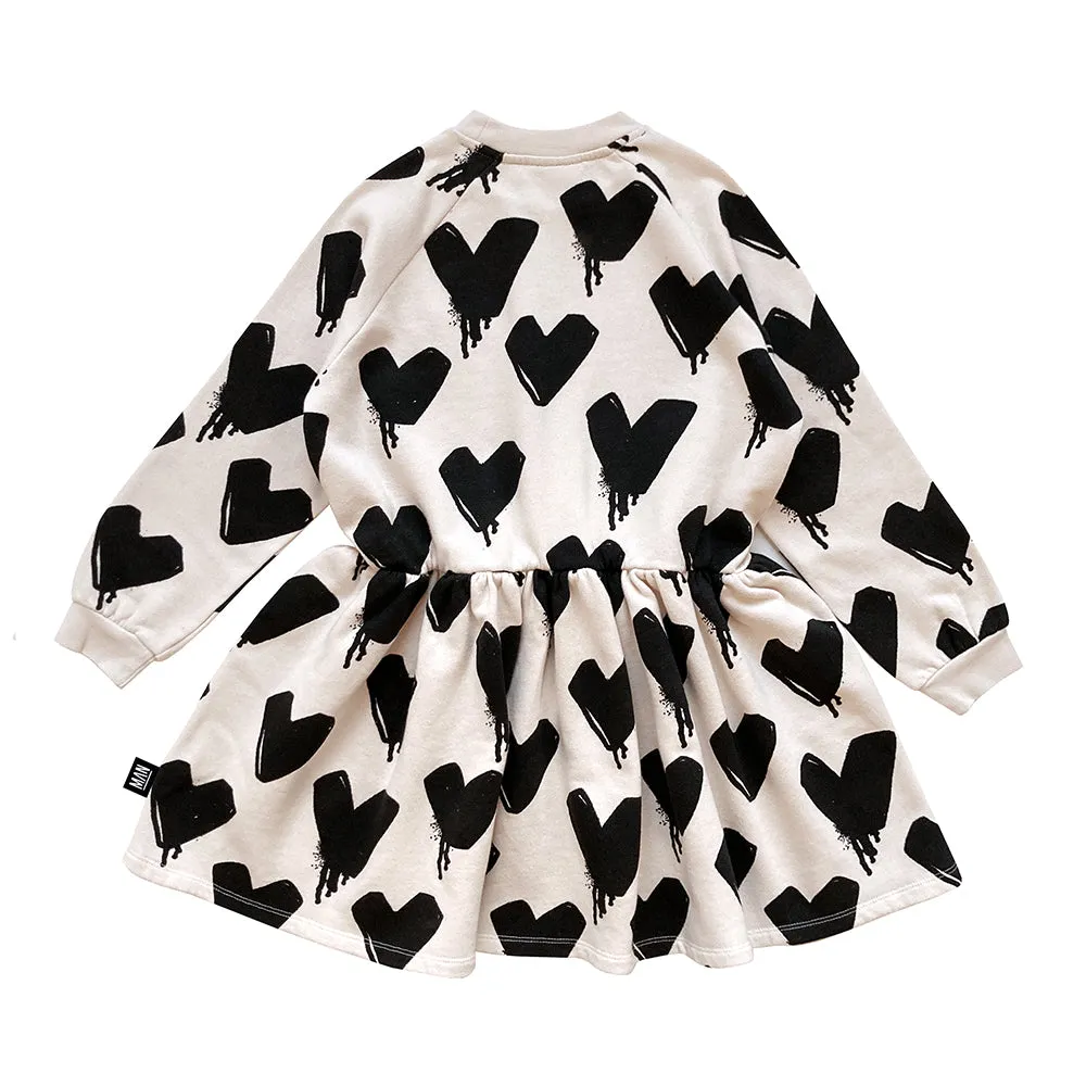 LMH Melting Heart Sweater Dress - Fog