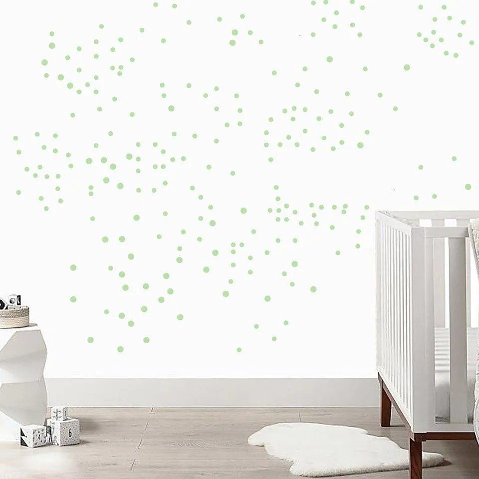 Luminous Dots Glow In Dark Wall Stickers