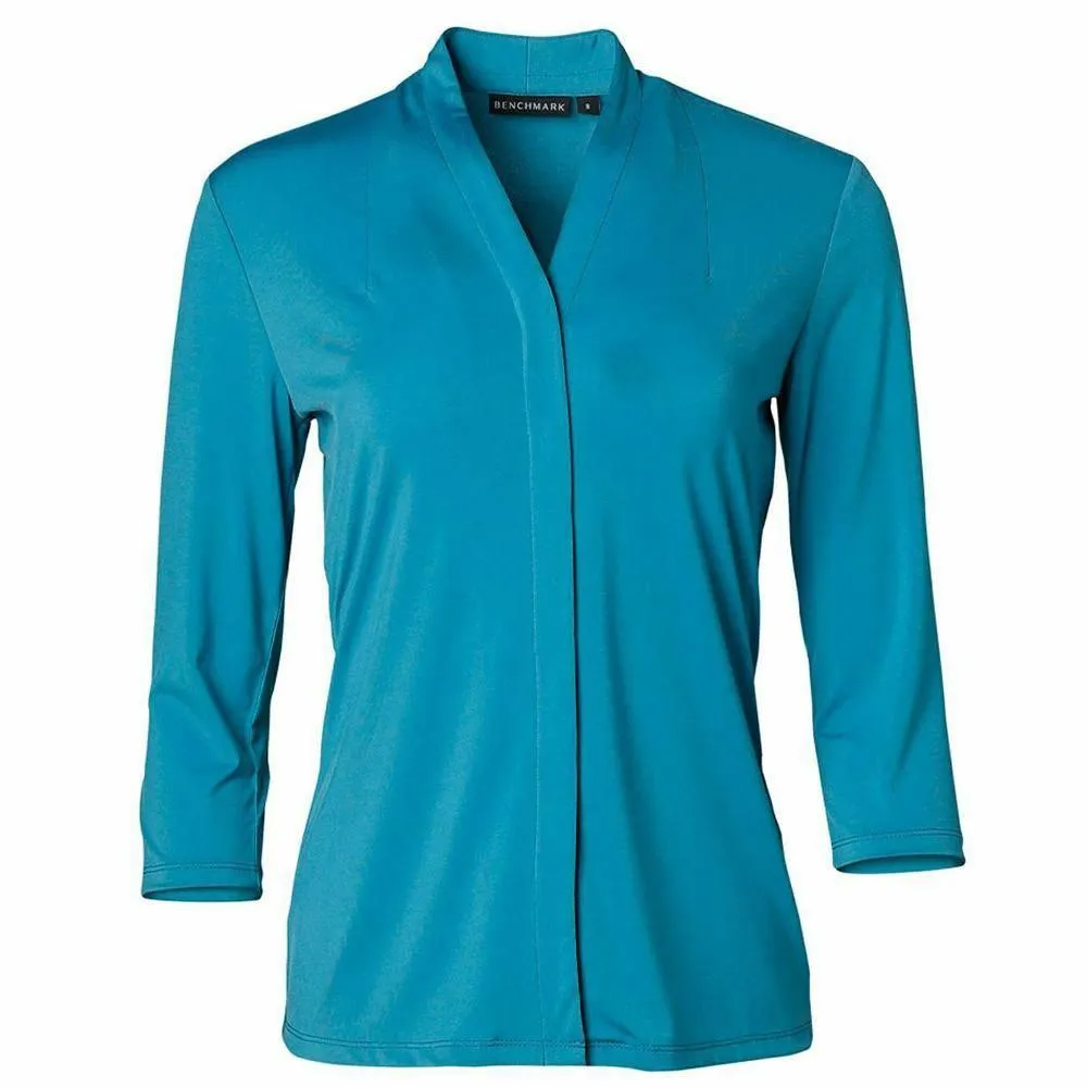 M8830 Ladies 3/4 Sleeve Stretch Knit Top Isabel