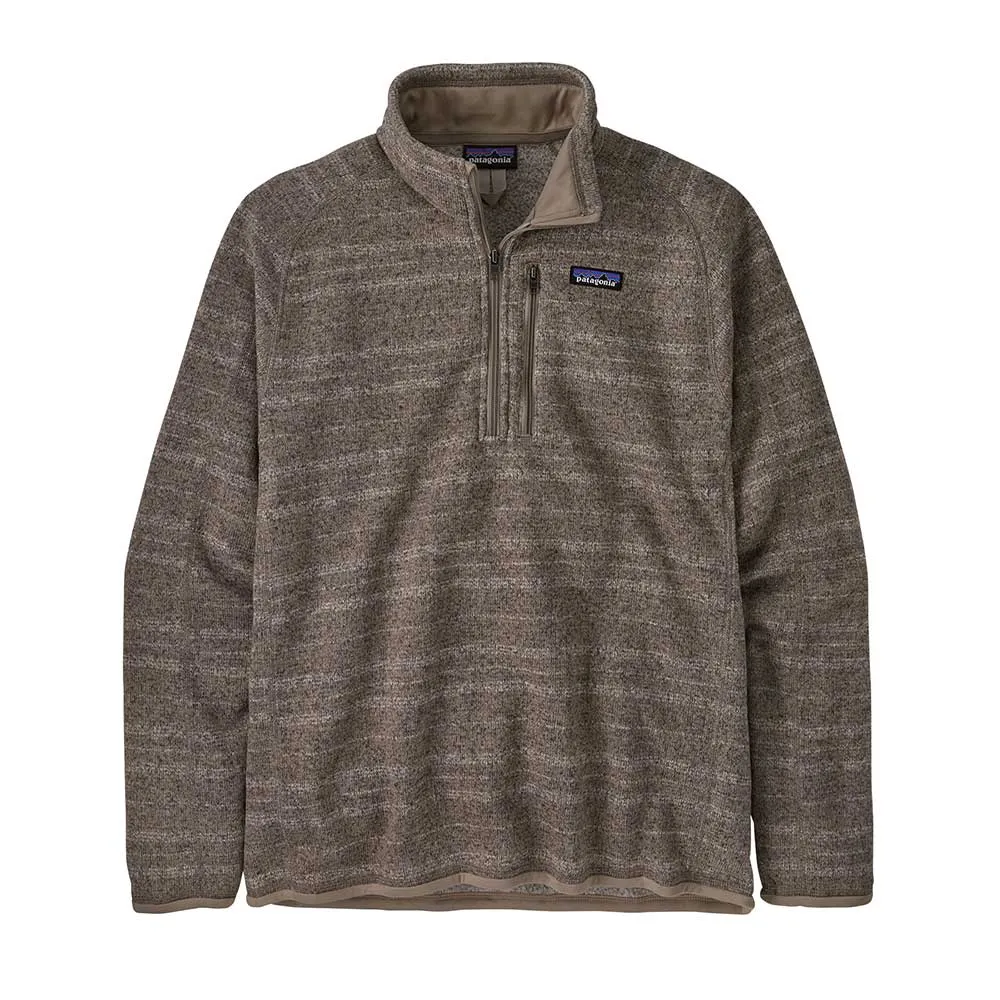 Men's Better Sweater 1/4 Zip - Vinyl Stripe: Seabird Grey