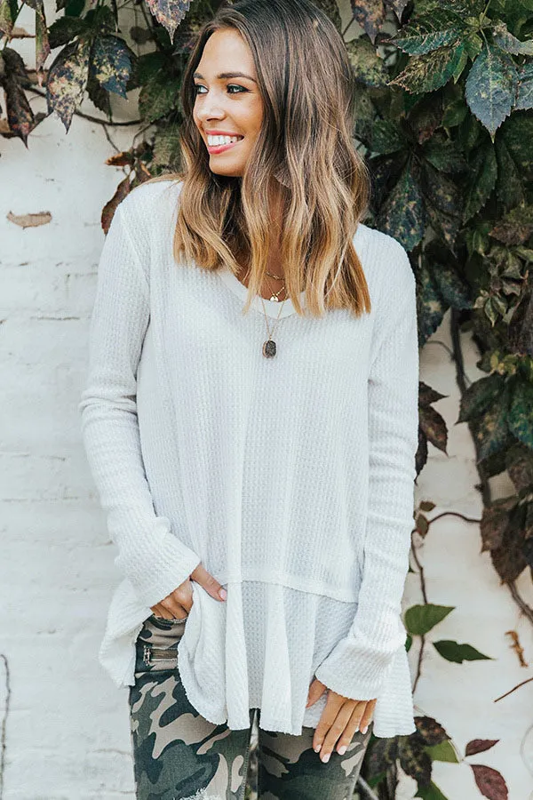 Merlot At The Lodge Knit Top in Ivory