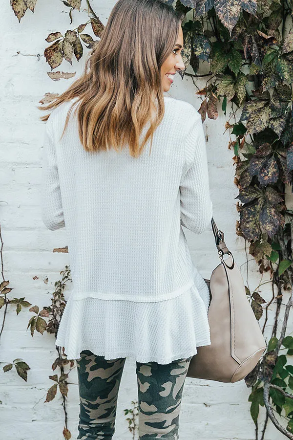 Merlot At The Lodge Knit Top in Ivory