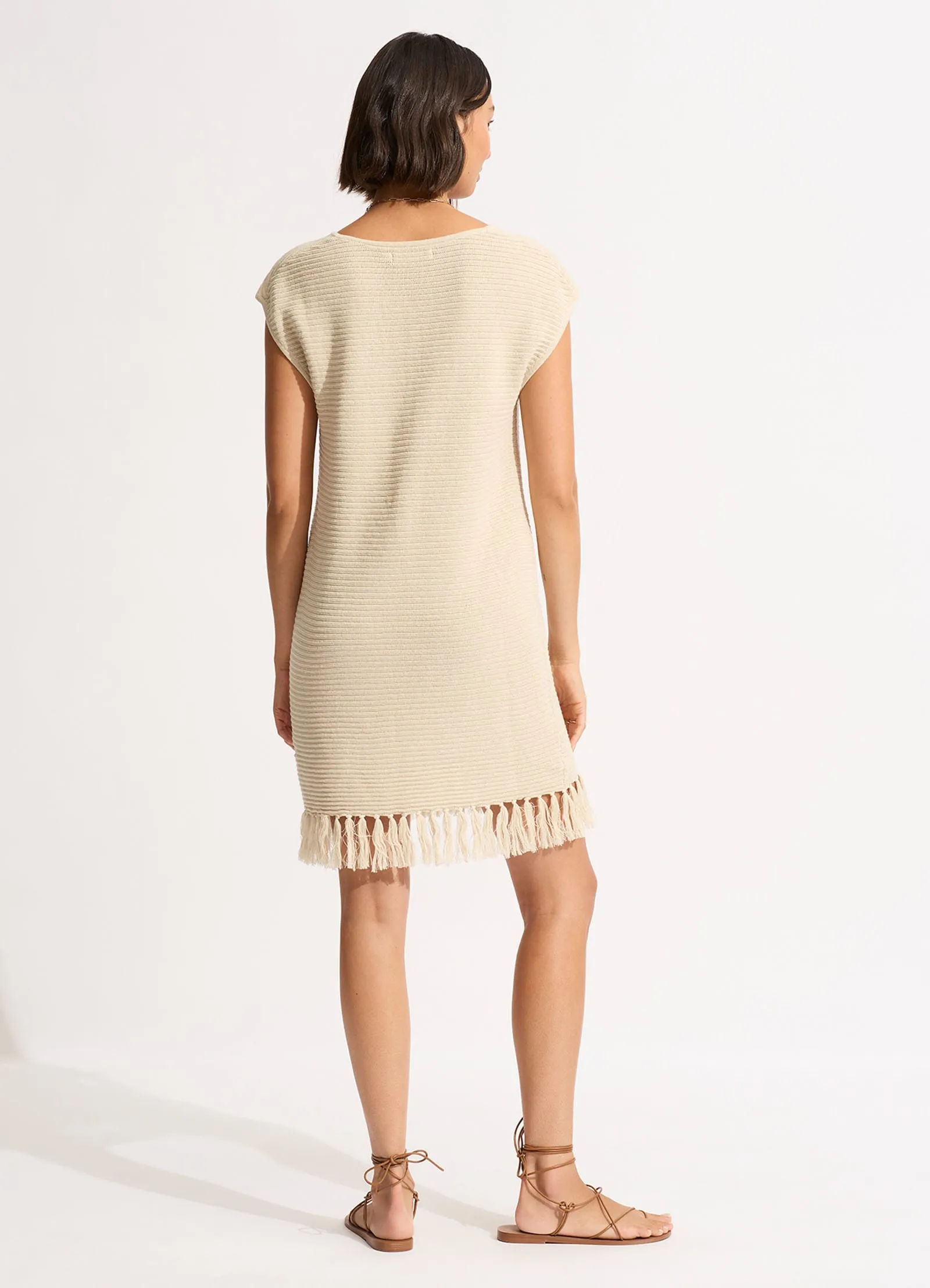 Mini Knit Cover Up - Natural