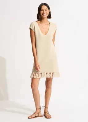 Mini Knit Cover Up - Natural